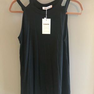 NWT size small black tank top